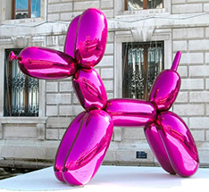colorful plate custom made hotsale balloon dog sculpture